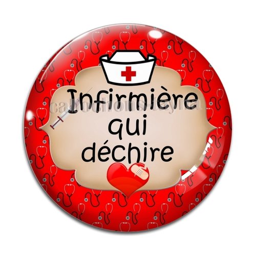 Cabochon infirmière qui déchire résine - ou verre différente taille
