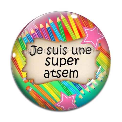 Cabochon super atsem, cabochon résine - ou verre rond différente taille