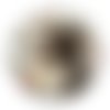 Cabochon chien, cabochon résine - ou verre rond différente taille