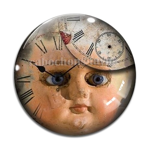 Cabochon steampunk, résine ou verre rond différente taille