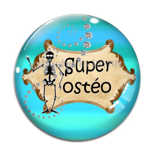 Cabochon super ostéo, résine ou verre rond différente taille