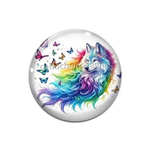 Cabochon loup, cabochon résine - ou verre rond différente taille