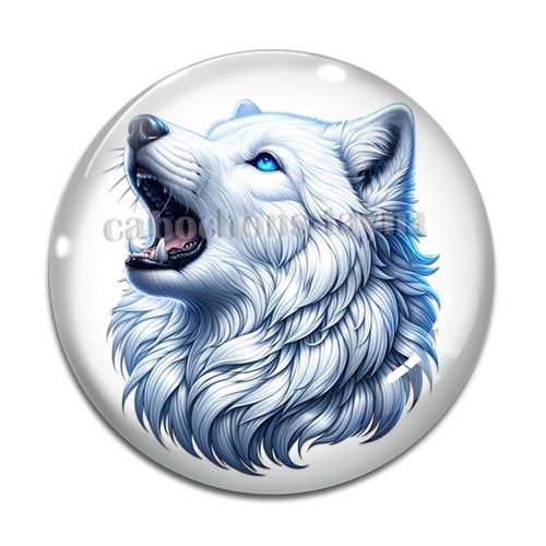 Cabochon loup, cabochon résine - ou verre rond différente taille