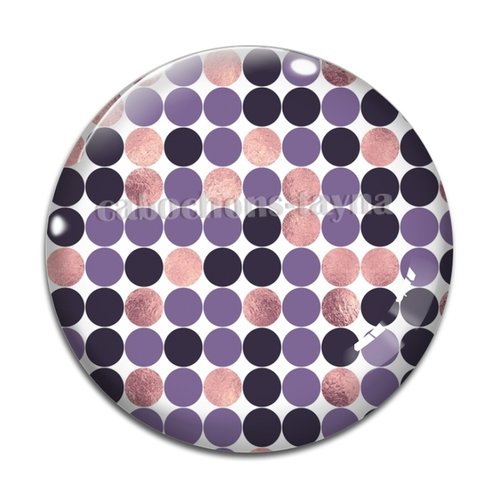 Cabochon pois, cabochon résine ou verre rond différente taille