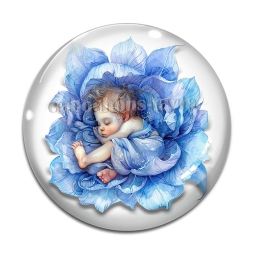 Cabochon bébé, résine ou verre différente taille