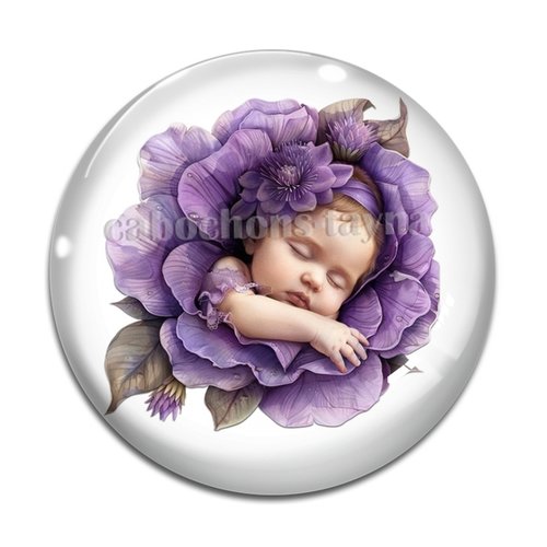 Cabochon bébé, résine ou verre différente taille