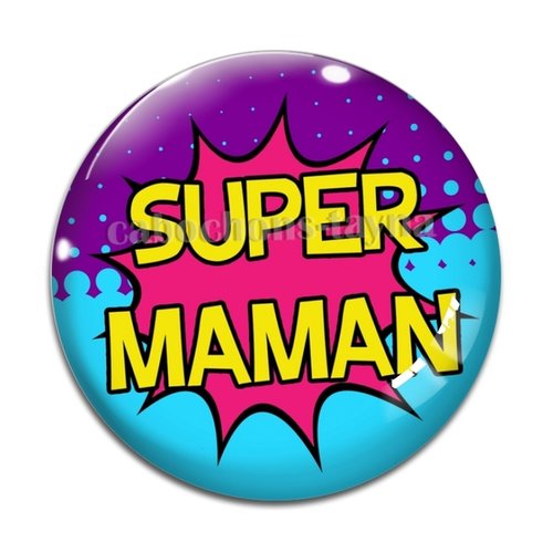 Cabochon super maman, cabochon résine ou verre rond différente taille