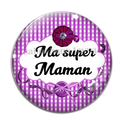 Cabochon super maman, cabochon résine ou verre rond différente taille