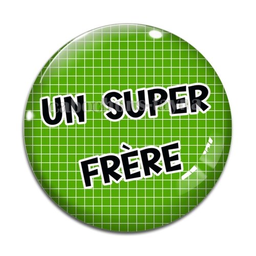 Cabochon un super frère, cabochon résine, verre rond différente taille