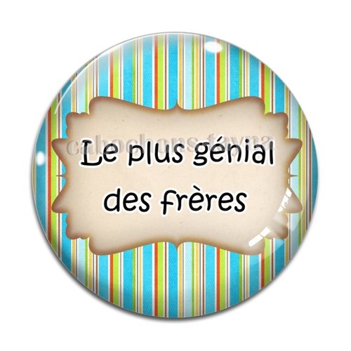 Cabochon le plus génial des frères, cabochon résine, verre rond différente taille