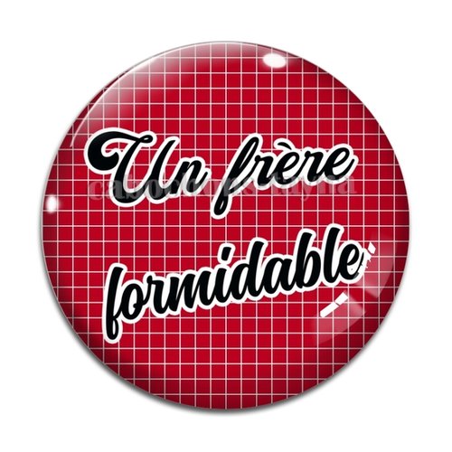 Cabochon un frère formidable, cabochon résine, verre rond différente taille