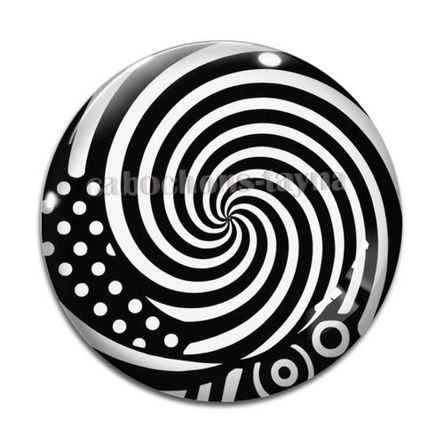 Cabochon spirale, cabochon résine, verre rond différente taille