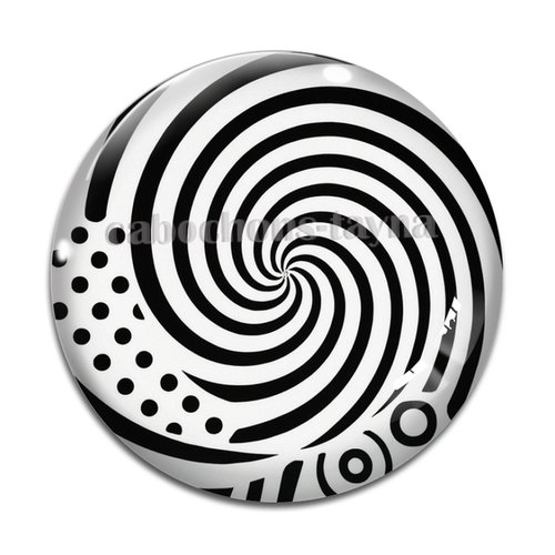 Cabochon spirale, cabochon résine, verre rond différente taille