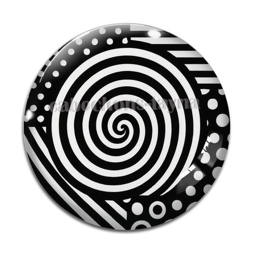 Cabochon spirale, cabochon résine, verre rond différente taille