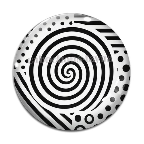 Cabochon spirale, cabochon résine, verre rond différente taille