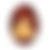 Cabochon robe, mode ovale, résine ou verre