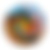 Cabochon abstrait, résine ou verre rond différente taille