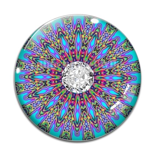 Cabochon spirale, résine ou verre rond différente taille