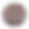 Cabochon tissus madras, résine ou verre rond différente taille