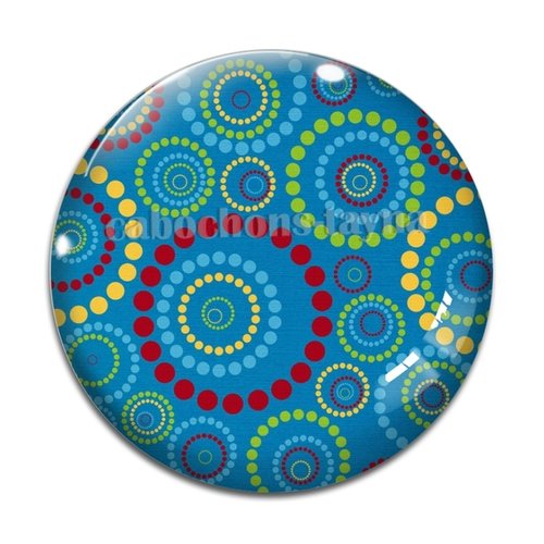 Cabochon rond, résine ou verre rond différente taille