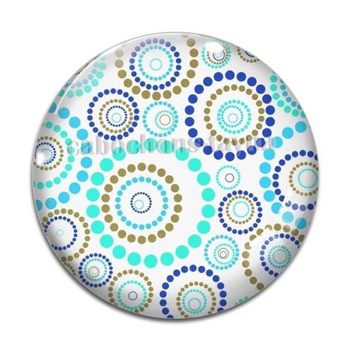 Cabochon rond, résine ou verre rond différente taille