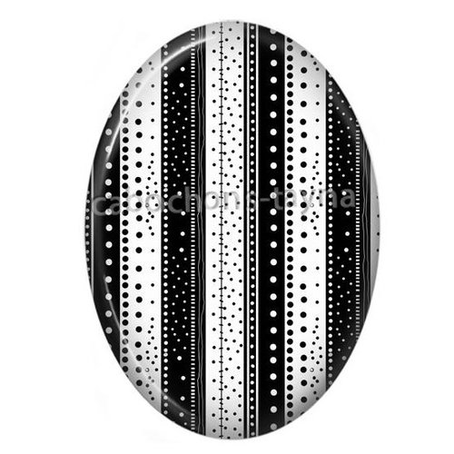 Cabochon rayure ovale, résine ou verre