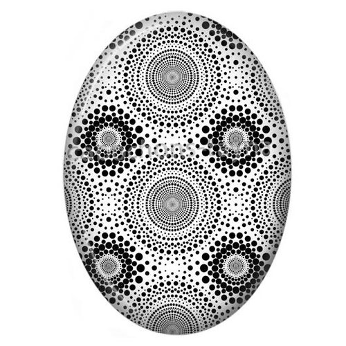 Cabochon rond ovale, résine ou verre