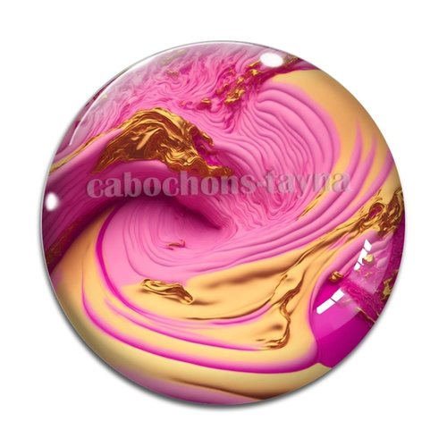 Cabochon forme abstrait, résine ou verre rond différente taille