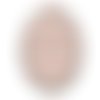 Cabochon motif rayure ovale, résine ou verre