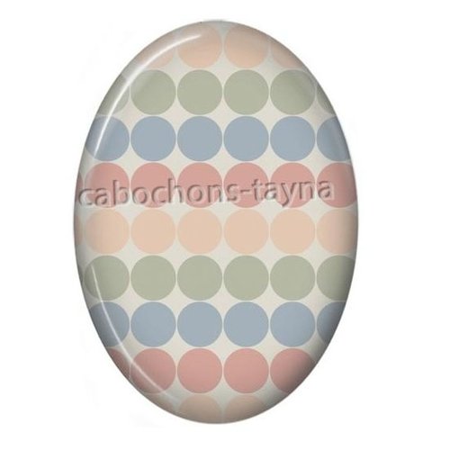 Cabochon rond ovale, résine ou verre