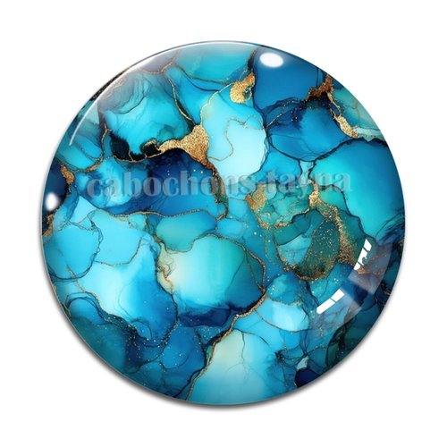Cabochon fond rouge marbré, cabochon résine ou verre rond différente taille