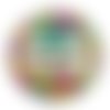 Cabochon une belle mère qui déchire, cabochon résine, verre rond différente taille