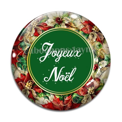 Cabochon joyeux noël, cabochon résine, verre rond différente taille