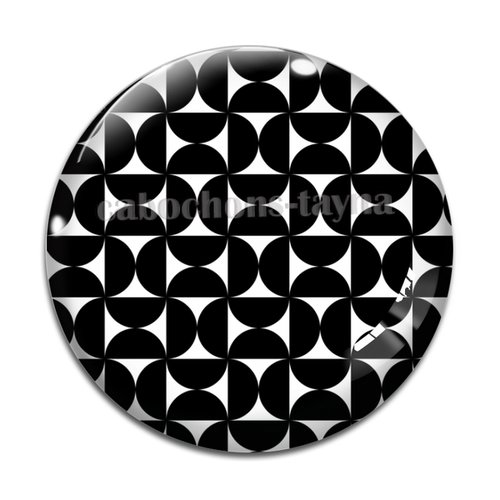 Cabochon fond géométrique, cabochon résine ou verre rond différente taille