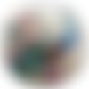 Cabochon paon, cabochon résine ou verre rond différente taille