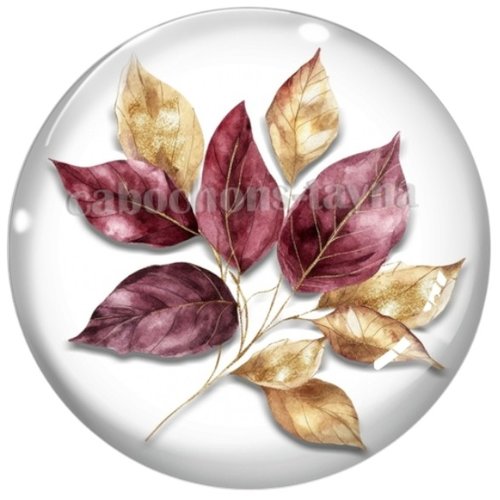 Cabochon feuille en résine ou en verre différente taille