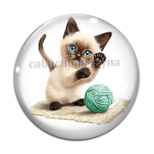 Cabochon chat en résine ou en verre différente taille