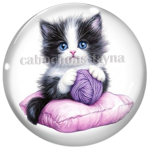 Cabochon chat en résine ou en verre différente taille