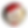 Cabochon chat de noël en résine ou en verre différente taille