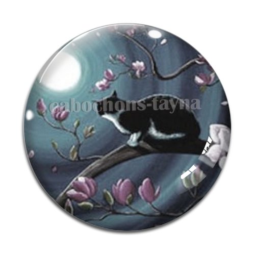 Cabochon chat, cabochon résine ou verre rond différente taille