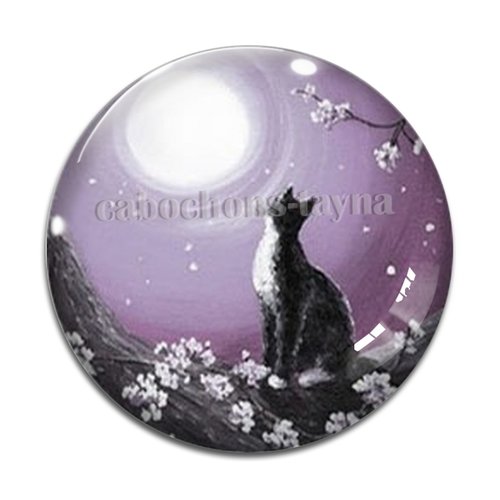 Cabochon chat, cabochon résine ou verre rond différente taille
