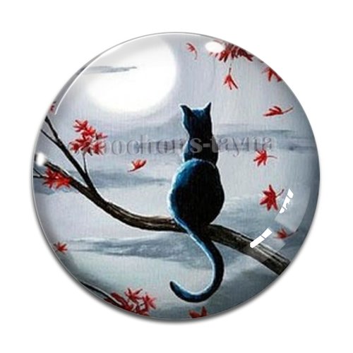 Cabochon chat, cabochon résine ou verre rond différente taille