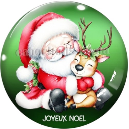 Cabochon joyeux noël, cabochon résine ou verre rond différente taille