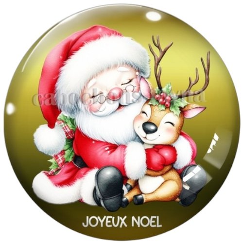 Cabochon joyeux noël, cabochon résine ou verre rond différente taille