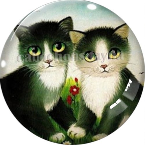 Cabochon chat en résine ou en verre différente taille