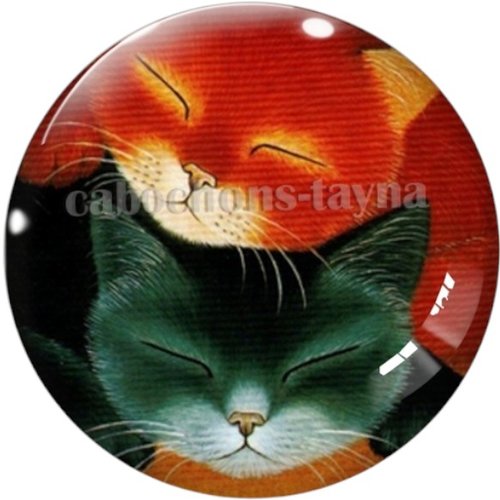 Cabochon chat en résine ou en verre différente taille