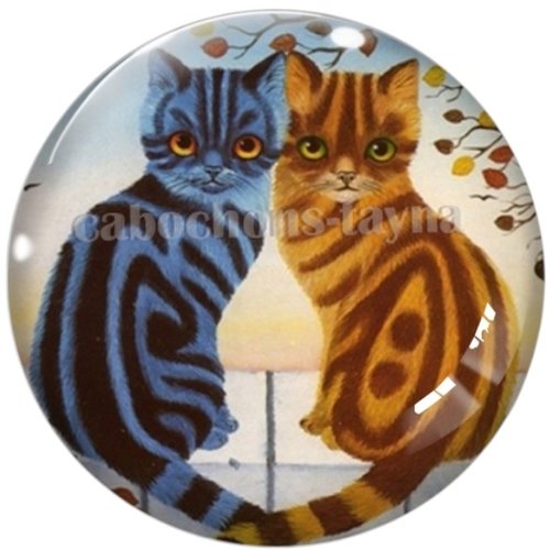 Cabochon chat en résine ou en verre différente taille