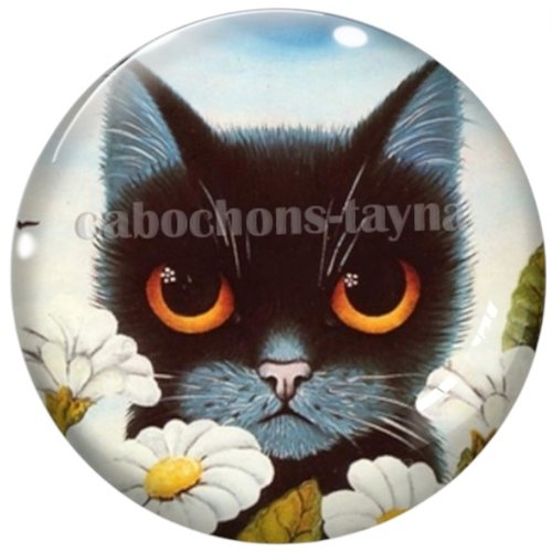 Cabochon chat en résine ou en verre différente taille
