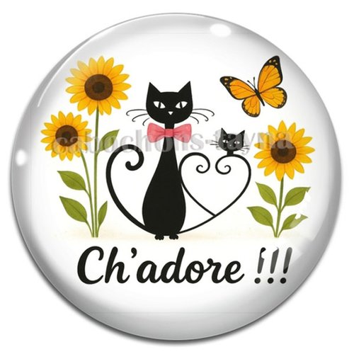 Cabochon ch'adore en résine ou en verre différente taille