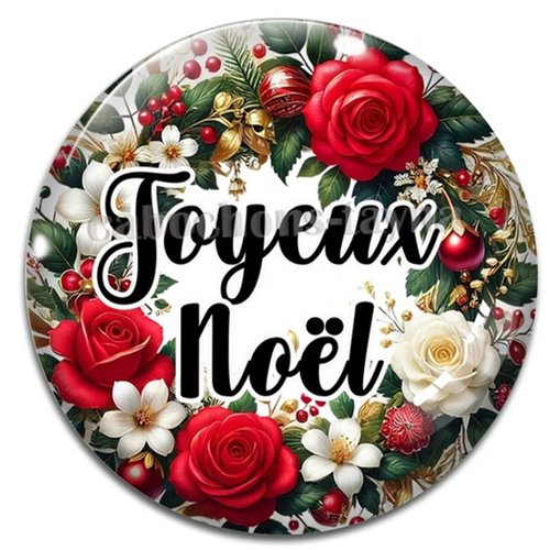 Cabochon joyeux noël, cabochon résine ou verre rond différente taille
